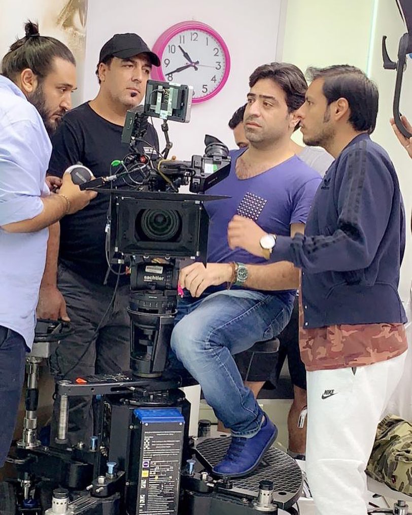 Crew Collaboration on Set